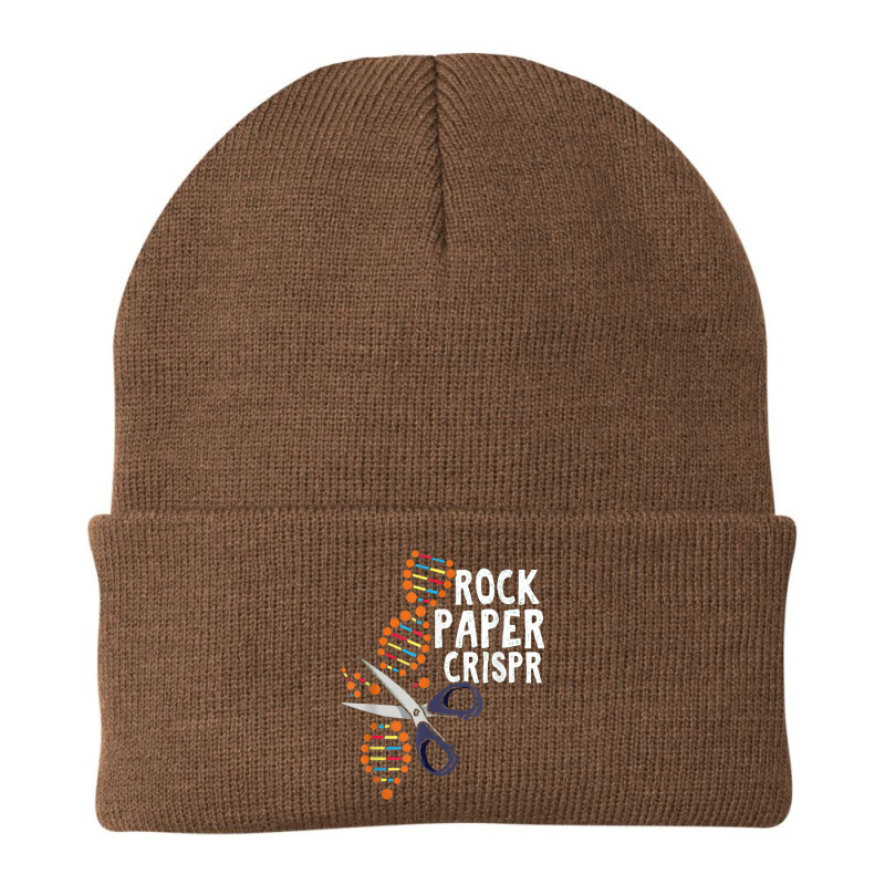 Rock Paper Crispr Dna Biologist Genetic Engineering Science Beanie by dwindupadi | Artistshot