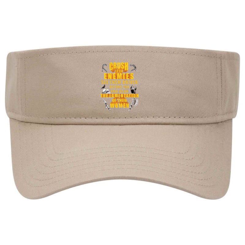 Crushs Your Enemies Merch Visor hat by hyun daniel | Artistshot