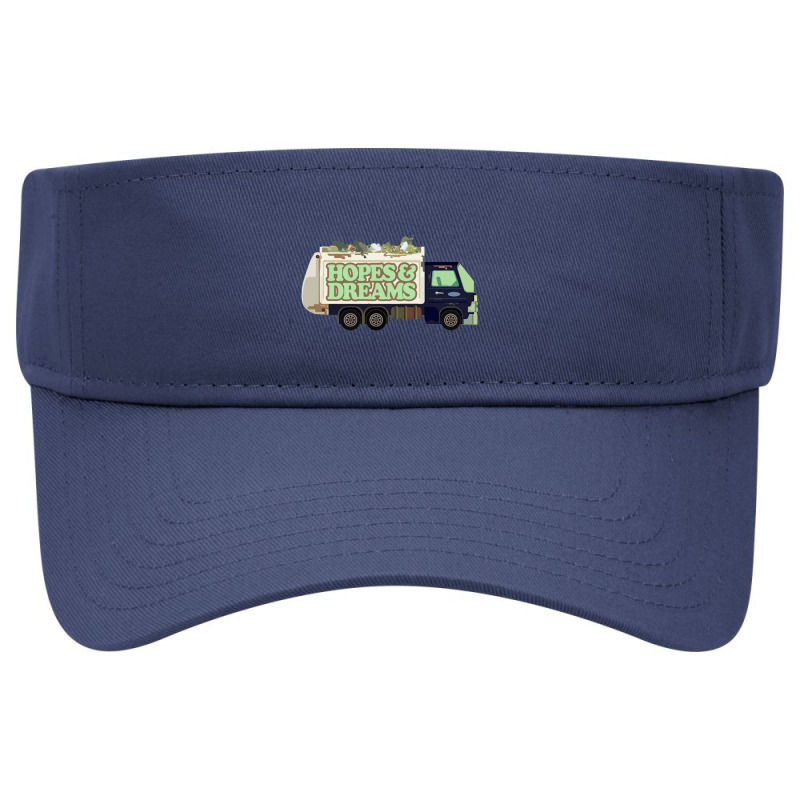 Hopes & Dreams Garbage Truck Funny Nihilism Design Visor hat by gusjigangkudus | Artistshot