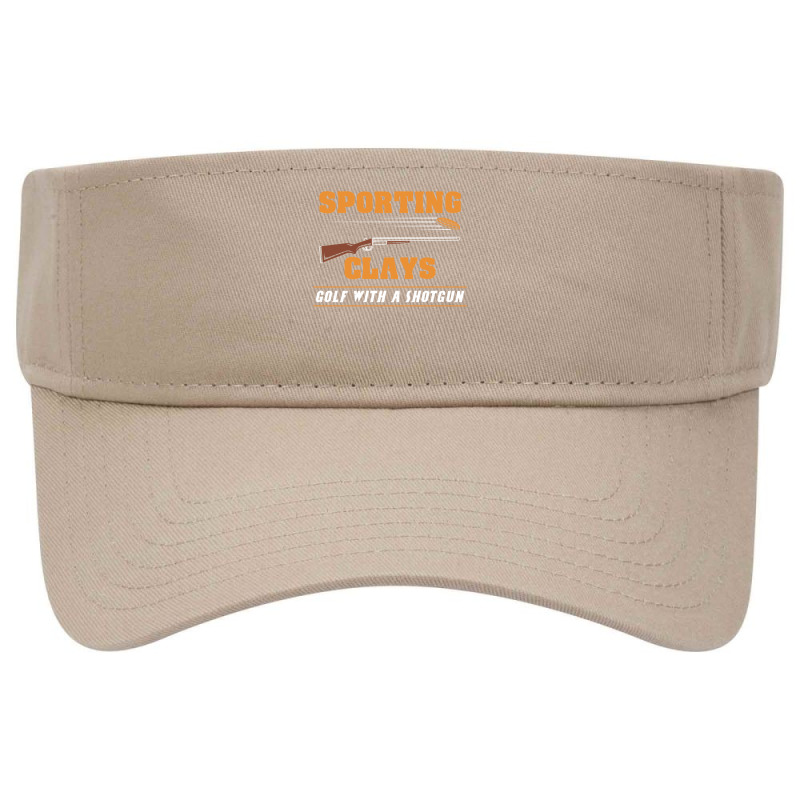 Sporting Clays   Golf With A Shotgun   Clay Target Shooting Pullover H Visor Hat | Artistshot