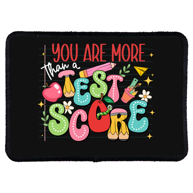 You Are More Than A Test Score Rectangle Patch | Artistshot