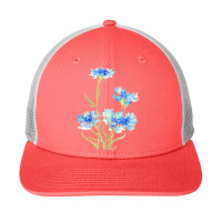 Cornflower Watercolor Painting T  Shirt Snapback Trucker Cap | Artistshot