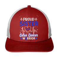 Proud Sister Of A Colon Cancer Warrior T  Shirt Proud Sister Of A Colo Snapback Trucker Cap | Artistshot