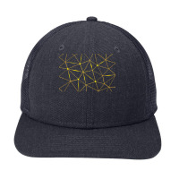 Pattern Design T  Shirt Geometric Black Triangles Gold Lines T  Shirt Snapback Trucker Cap | Artistshot