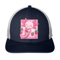 Womens Kawaii Axolotl Strawberry Milk Shake Carton Japanese Anime V Ne Snapback Trucker Cap | Artistshot