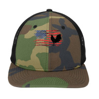 Gamefowl Vintage Distressed Us Flag Rooster Gallegos Fighter T Shirt Snapback Trucker Cap | Artistshot