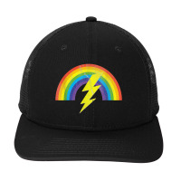 Rainbow Lightning Bolt Snapback Trucker Cap | Artistshot