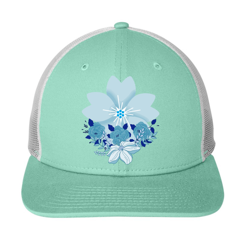 Flower With Trio Of Roses Snapback Trucker Cap | Artistshot