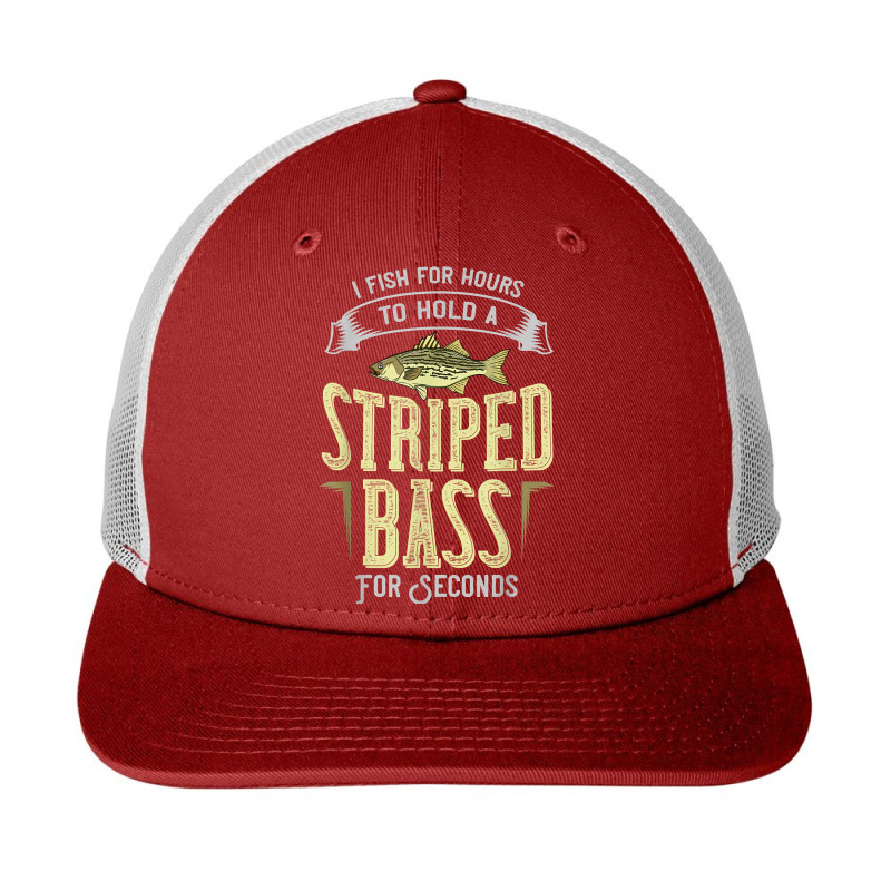 Striped Bass Fishing Gift Rockfish Lures T Shirt Snapback Trucker Cap by towamingle | Artistshot