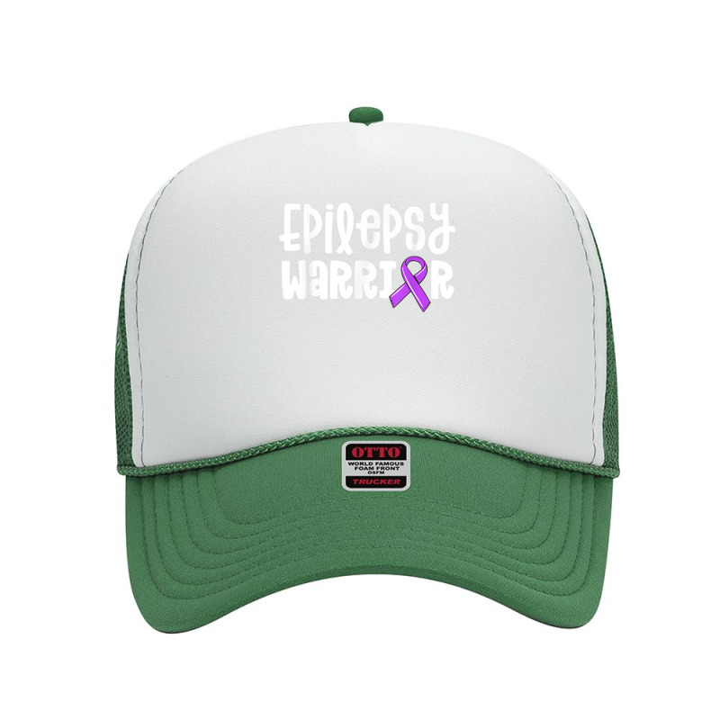 Epilepsy Warrior Shirt Kids Purple Ribbon Awareness Women T Shirt Foam Trucker Hat | Artistshot