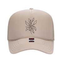 Leaves One Line Art Foam Trucker Hat | Artistshot