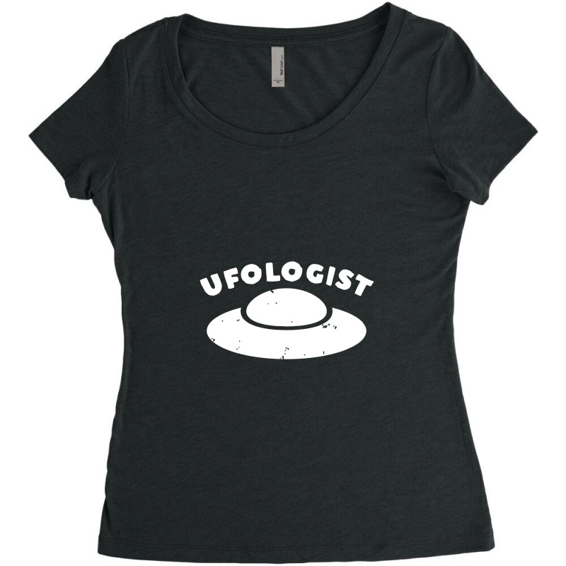 Ufologist Retro Vintage Sci Fi Women's Triblend Scoop T-shirt by watuwalik | Artistshot