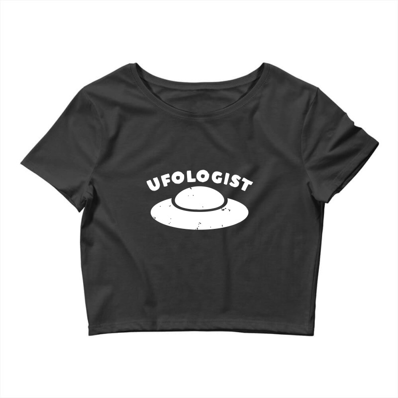 Ufologist Retro Vintage Sci Fi Crop Top by watuwalik | Artistshot