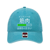 Funny Japan Installing Muscles Novelty Dyed Cap | Artistshot