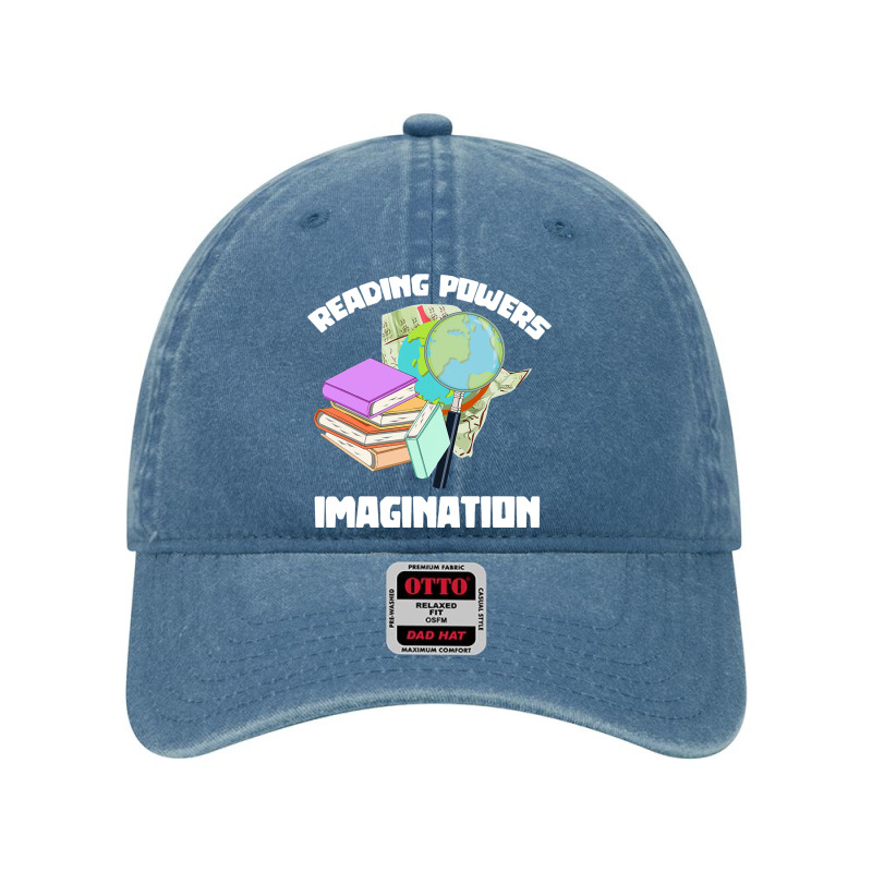 Reading Powers Imagination Bookworm Dyed Cap by EnturArt | Artistshot