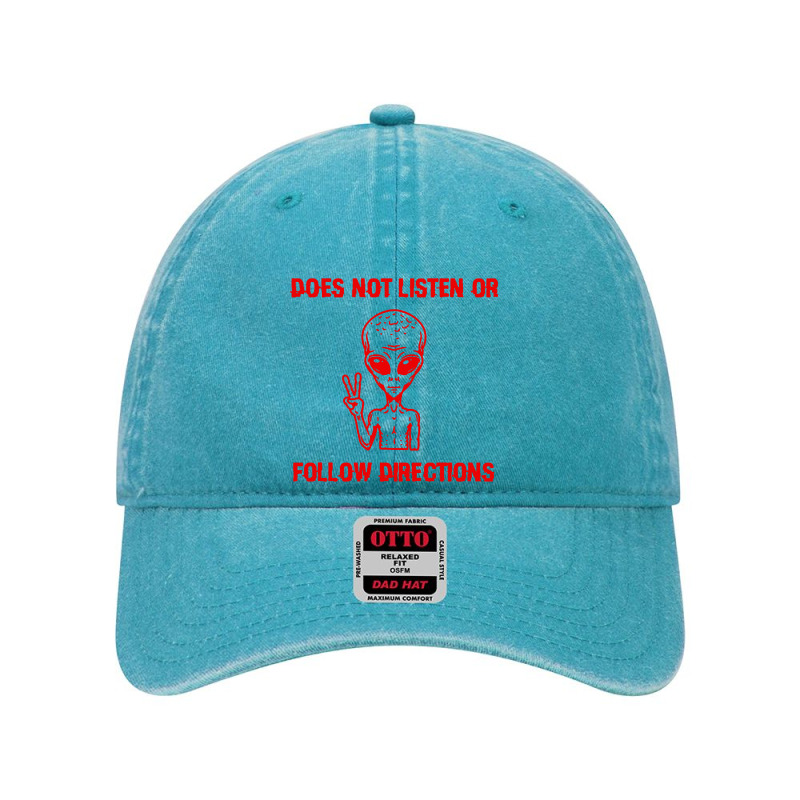 Does Not Listen Or Follow Directions Dyed Cap | Artistshot