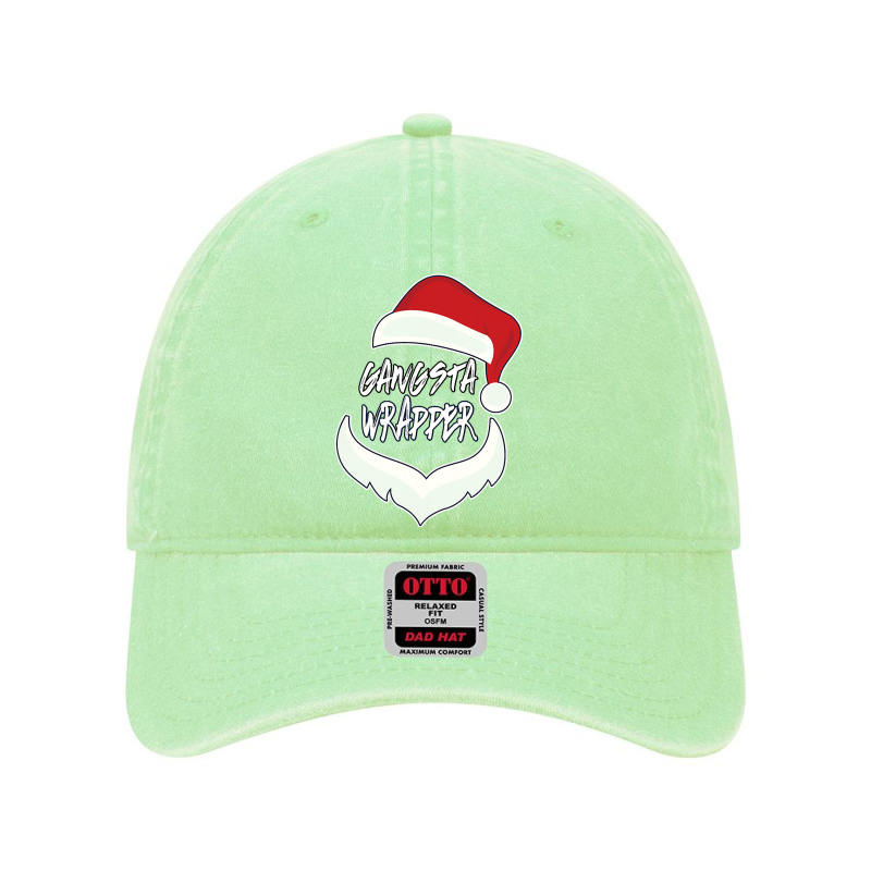 Christmas Gangsta Wrapper Santa Clause Dyed Cap | Artistshot