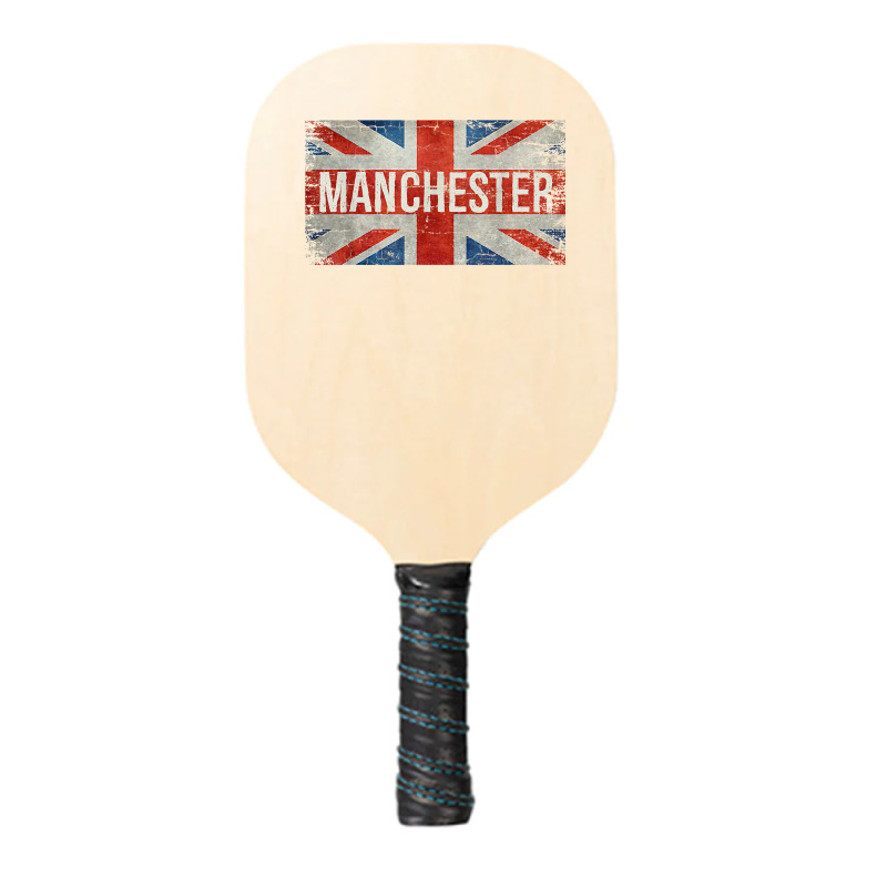 Manchester England United Kingdom British Flag Vintage T Shirt Pickleball Paddle | Artistshot