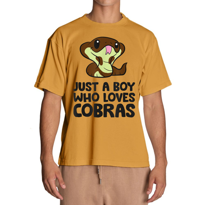 King Cobra Snake Just A Boy Who Loves Cobras T Shirt Urban Heavy T-shirt | Artistshot