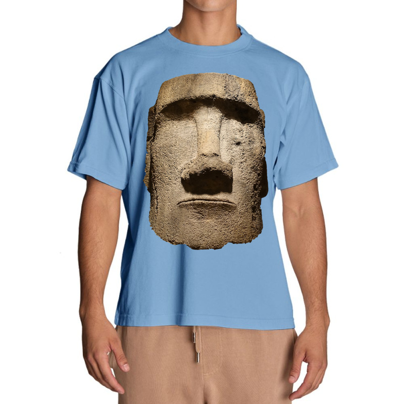 Easter Island Moai Statue Monolith World Mystery Urban Heavy T-shirt | Artistshot