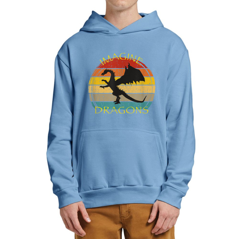 Imagine Magical And Mythical Fantasy Dragons Ii Lover Gifts Urban Pullover Hoodie by HailieDesign | Artistshot