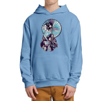 Japanese Geisha Parasol Pretty Tattoo Art Samurai Women Men Urban Pullover Hoodie | Artistshot