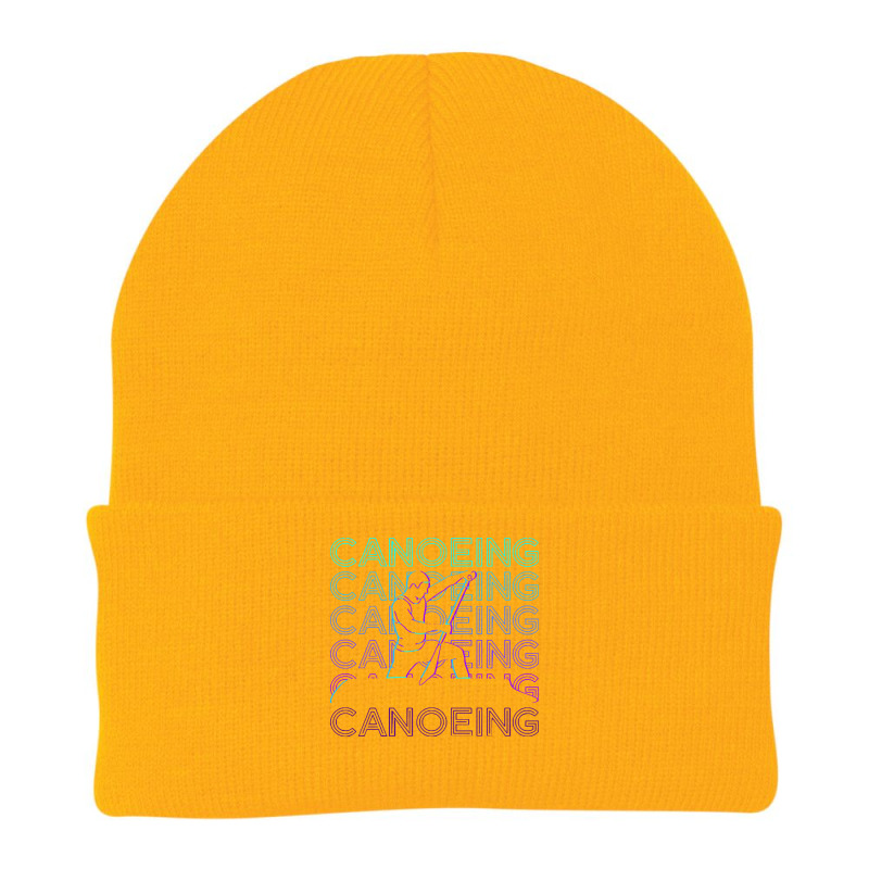 Canoeing T  Shirt Canoeing Canoeist Canoe Retro Gift T  Shirt Beanie | Artistshot