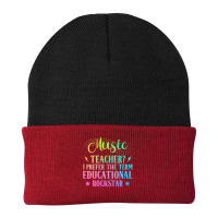 Music Teacher I Prefer The Term Educational Rockstar Beanie | Artistshot