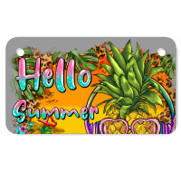 Hello Summer Pineapple Motorcycle License Plate | Artistshot