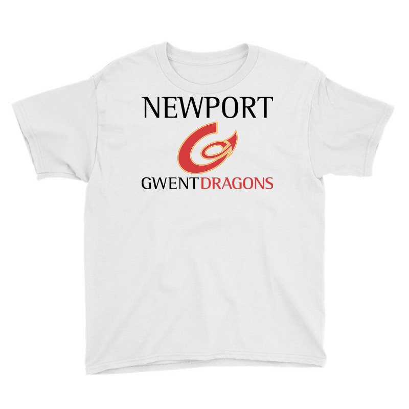 Newport Gwent Dragons Youth Tee by SomArt | Artistshot