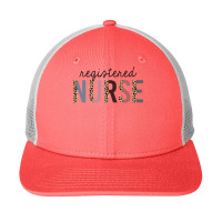 Rn Nurse Leopard Print Registered Nurse Nursing School Women Pullover Snapback Trucker Cap | Artistshot