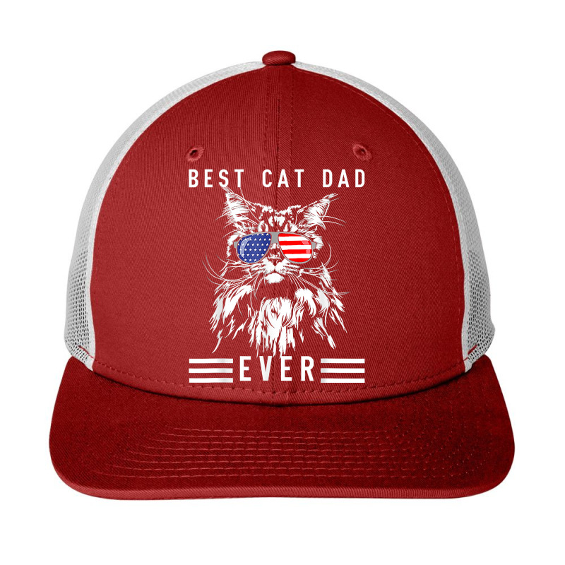 Funny Maine Coon Cat Best Cat Dad Ever Funny Cat Maine Coon T Shirt Snapback Trucker Cap by belenfinl | Artistshot