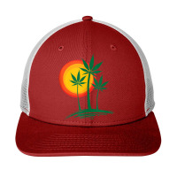 Beautiful Marijuana Weed Palm Tree Paradise Tank Top Snapback Trucker Cap | Artistshot