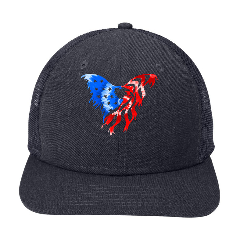 Tie Dye Bald Eagle American Flag Patriotic Happy 4th Of July T Shirt Snapback Trucker Cap | Artistshot