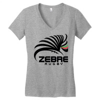 Zebre Rugby Women's V-neck T-shirt | Artistshot