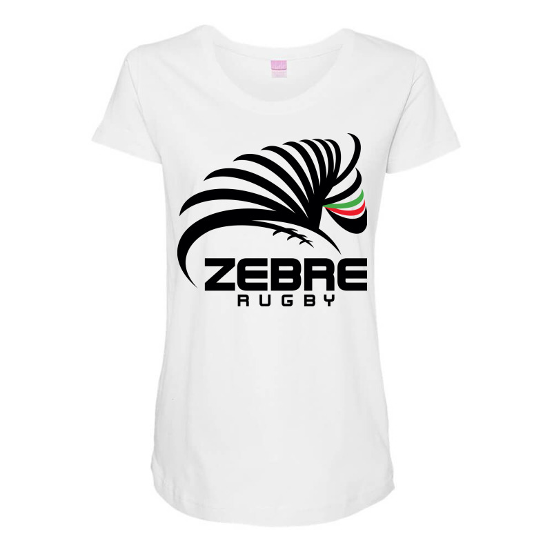 Zebre Rugby Maternity Scoop Neck T-shirt by SomArt | Artistshot