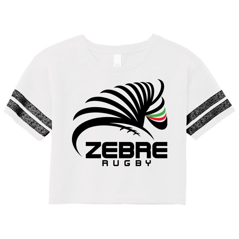 Zebre Rugby Scorecard Crop Tee by SomArt | Artistshot