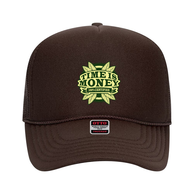 Time Is Money Foam Trucker Hat by gatotkoco | Artistshot