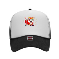 Happy Chinese New Year 2022 Lion Dragon Dance Lunar Festival T Shirt Foam Trucker Hat | Artistshot