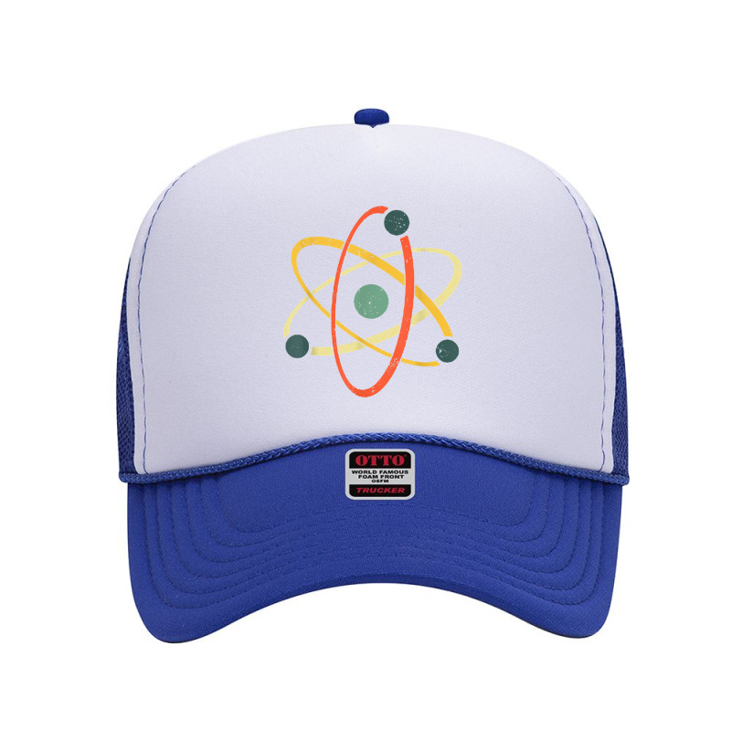 Cool Atom Art Men Women Biology Physics Chemistry Teacher T Shirt Foam Trucker Hat by AshleyPenez | Artistshot