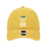 Geography Teachers Know Its All About Location Location Premium Dyed Cap | Artistshot