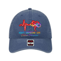 Nurse Autism Accept Understand Love Autism Awareness Dyed Cap | Artistshot