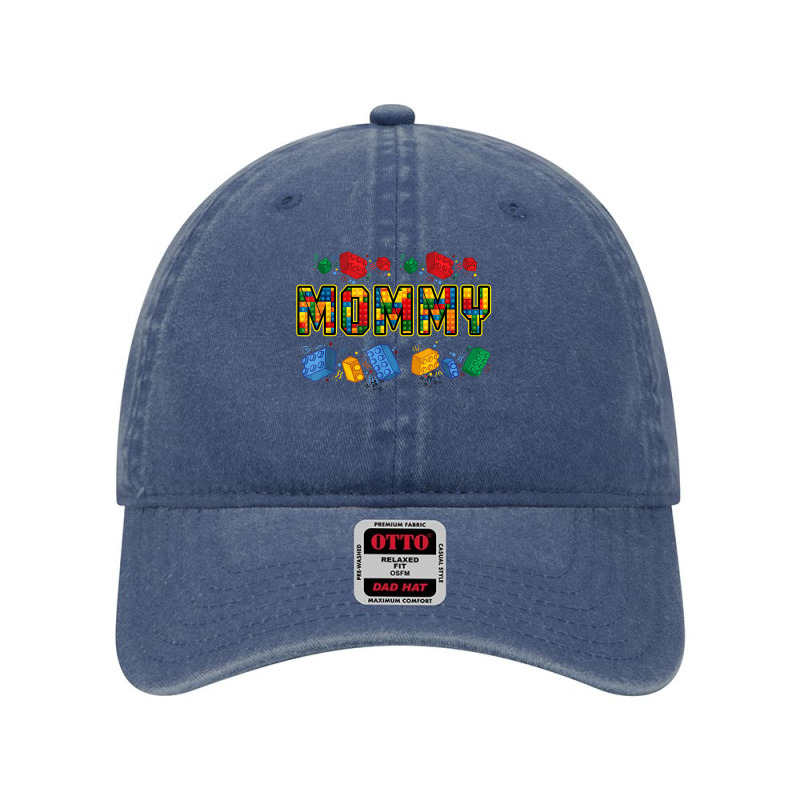 Mom Brick Builder Funny Blocks Master Builder T Shirt Dyed Cap by keishawnredner | Artistshot