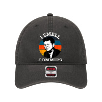 Funny American Jfk I Smell Commies Political Humor Gift T Shirt Dyed Cap | Artistshot