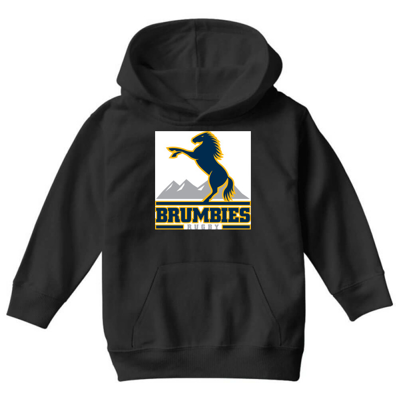 Brumbies Rugby Super League Youth Hoodie by SomArt | Artistshot