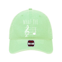 What The F Musical Note T Shirt Dyed Cap | Artistshot