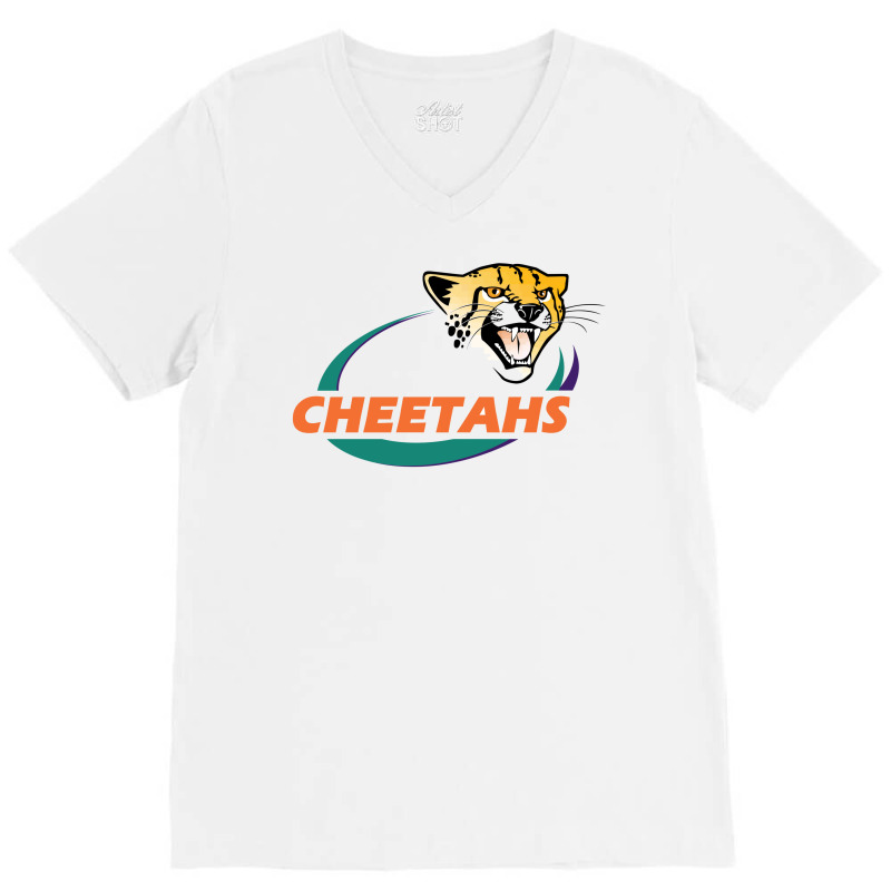 Central Cheetahs Rugby Super League V-Neck Tee by SomArt | Artistshot