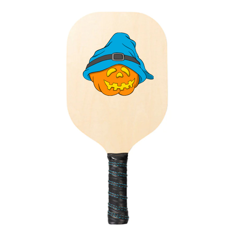 Halloween Jack O Lantern T  Shirt Slouchy Hat Halloween Pumpkin Blue V Pickleball Paddle | Artistshot