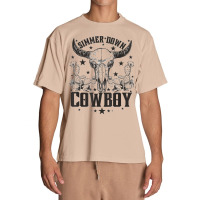 Western Bull Skull Simmer Down Cowboy Cowgirl Country Urban Heavy T-shirt | Artistshot