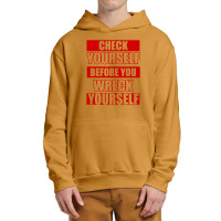 Check Yourself Before You Wreck Yourself   Hiphop Urban Pullover Hoodie | Artistshot